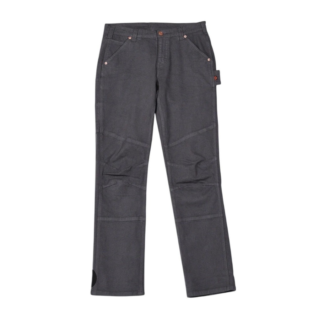 Dovetail Workwear Womens GO TO Double-Front Canvas Stretch Pants 6X30 Work Gray